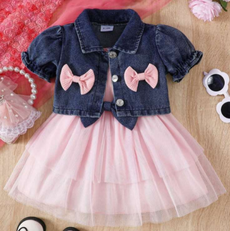 Denim Bloom Dress